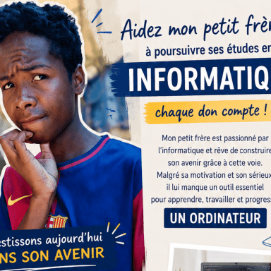 Ordinateur pour mon petit frère qui étudie l'informatique