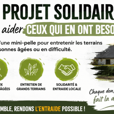 Mini pelle solidaire
