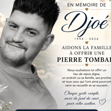 En mémoire de Djoé, aidons notre famille à lui offrir une pierre tombale.