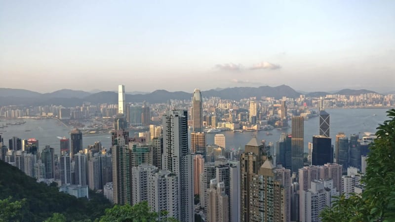 Hong Kong skyline from Victoria Peak