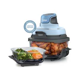 Ninja Crispi™ 4-in-1 Portable Glass Air Fryer Cooking System Periwinkle