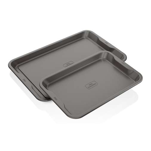 Baking Sheets Set of 2, Cookie Sheets 2 Pieces & Stainless Steel Baking Pans  & Toaster