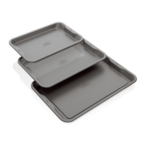 NINJA Official Non-Stick Bakeware Set [4027J300EUK] Loaf Tin, Cake Tin &  Crisper Tray, Compatible Foodi OP100, OP300, OP500, Black