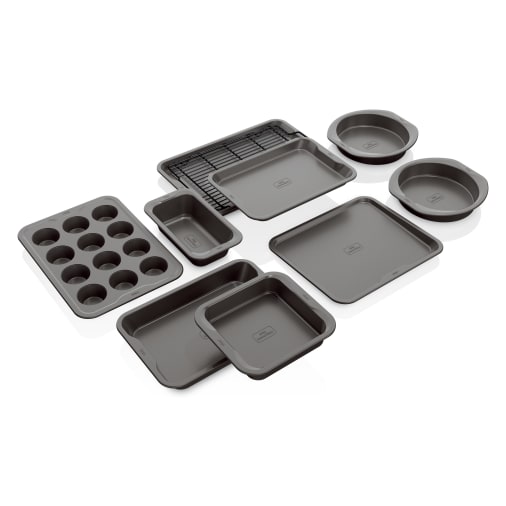 Ninja Foodi Deluxe 3- Piece Bakeware Set - Black Deluxe Baking Kit New Open  Box