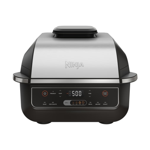 Ninja Foodi MAX PRO Grill, Plancha et Friteuse à air avec sonde de cuisson  numérique, 3,8L, 7 en 1, Grill, Air Fryer, Cuire, Rôtir et plus, Pièces