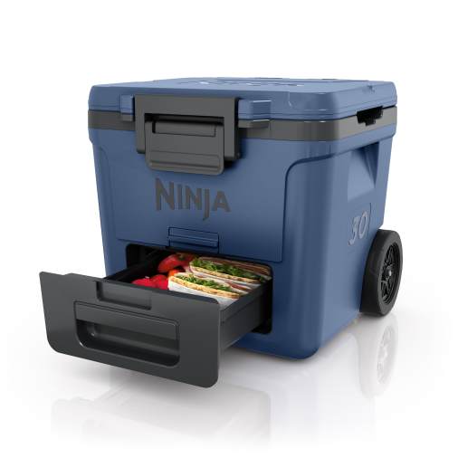 Ninja FrostVault™ 30qt Wheeled Cooler with Dry Zone (Lakeshore Blue) Coolers - Ninja
