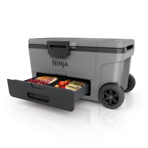 Ninja FrostVault™ 65qt Wheeled Cooler with Dry Zone (Slate Gray) Coolers - Ninja