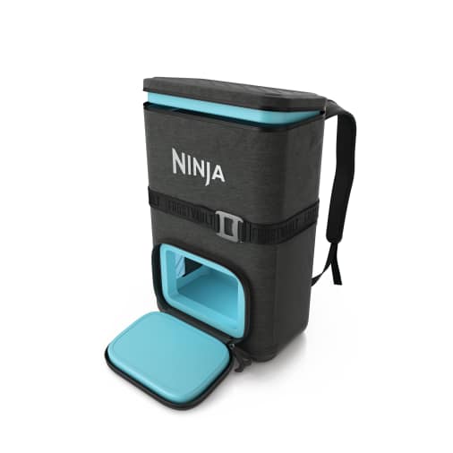 Ninja FrostVault™ Go 24-Can Backpack Soft Cooler with Cold Dry Zone (Charcoal Gray) Coolers - Ninja
