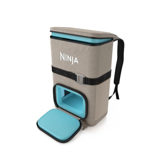Ninja FrostVault™ Go 24-Can Backpack Soft Cooler with Cold Dry Zone (Birch Beige) Coolers - Ninja