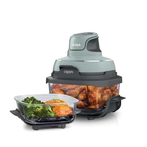 Ninja Crispi 4 in 1 Portable Glass Air Fryer Cooking System Sage Air Fryers Ninja