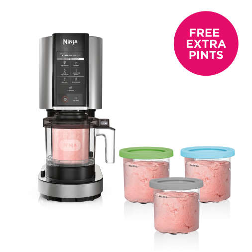 Ninja CREAMi Breeze Pink 7-in-1 Ice Cream, Milkshake, Sorbet, Maker (NC201)