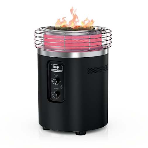 Ninja™ Fireside360™ Outdoor Propane Heater & Smokeless Fire Pit (Black) New! Outdoor Heater & Fire Pit - Ninja