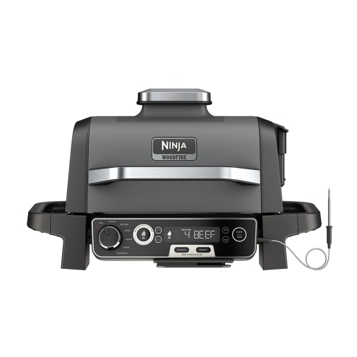 Ninja 7-in-1 Woodfire Electric Outdoor Grill & Air Fryer ,Black