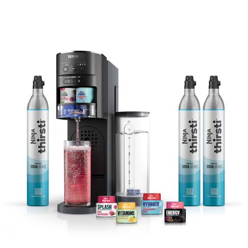 Ninja Thirsti™ Water Carbonater  Soda, Still & Sparkling Water Maker