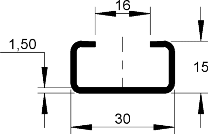 PROFILES NIEDAX  30x15/16 E1,5 img