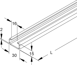 PROFIELEN 30x15/16 - 2,0 img