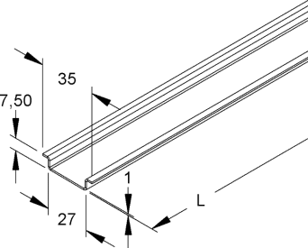 PROFIELEN 27x7,5/35 - 1,0 img