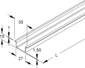 PROFIELEN 27x15/35 - 1,5 img