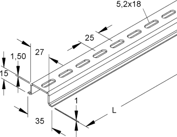 PROFIELEN 27x15/35 - 1,5 img