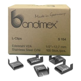 L-clips – SS-CrNi, voor bandbreedte: 12,7 mm – 1/2″ img