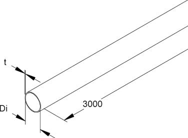 TUBE ALU 32mm - Long. 3 mètres NIEDAX img