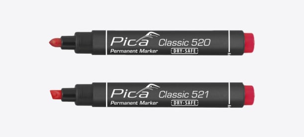 Permanent marker 1-4mm Rood PICA img
