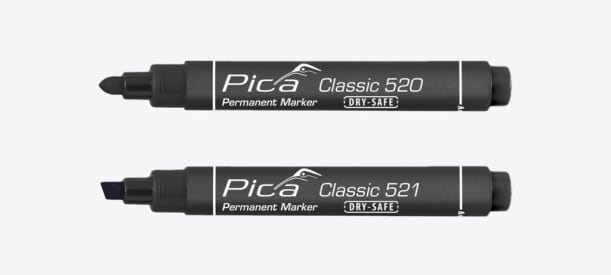 Permanent marker 1-4mm Zwart PICA img