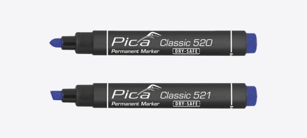 Permanent marker 2-6mm Blauw PICA img