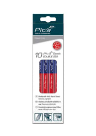 Doos met 10 potloden (Rood en blauw) img