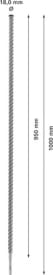 EXPERT SDS plus-7X hamerboor 18 x 950 x 1000 mm img