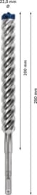 EXPERT SDS plus-7X hamerboor 22 x 200 x 250 mm img