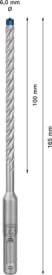Hamerboor SDS plus-7X 6x100x165mm img