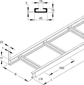 KABELLADDER GVK 500mmx53mmx 3M img