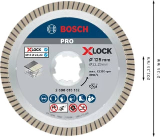 PRO Ceramic X-Lock diamantschijf, 125 x 22,23 mm, 22,23 mm img