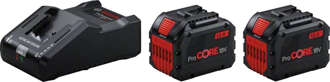 2 X PROCORE 18 V 12.0 AH + GAL 18V-160 Professional img
