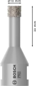 PRO Ceramic dry diamantboorkroon, 10 x 30 x 14 mm img
