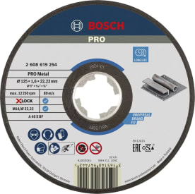 PRO Metal gebonden doorslijpschijf, 125 x 1,6 x 22,23 mm, X-Lock img