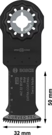 PRO AIZ 32 BSPIB invalzaagblad, 32 x 50 mm, 25 stuks img