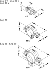 SCHROEFAFSTANDSBEUGEL voor kabels-Ø 10-11 mm img