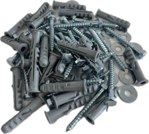 Kit Tirefond 6x50 + Cheville ø 8 + Rondelle img