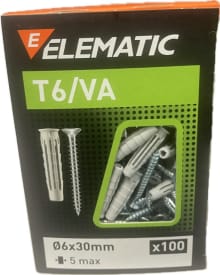 BOX 100 CHEVILLES PA 6 T6/VA 6x30mm img