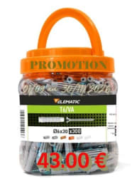 BOX 300 CHEVILLES PA6 6x30mm + VIS img