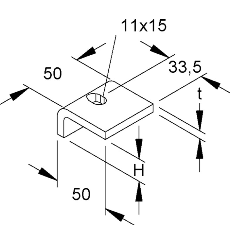CLAMES POUR PROFILES NIEDAX HSK 15 img