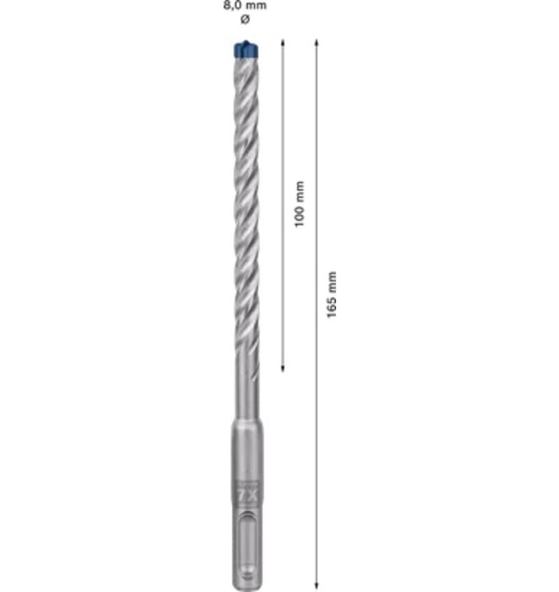 SET 50 FORETS SDS PLUS 7X EXPERT Ø8x100x165 BOSCH 2.608.900.192 img