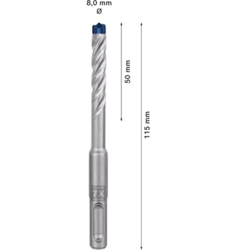 FORET SDS-PLUS 7X EXPERT 8x50x115 2.608.900.087 img