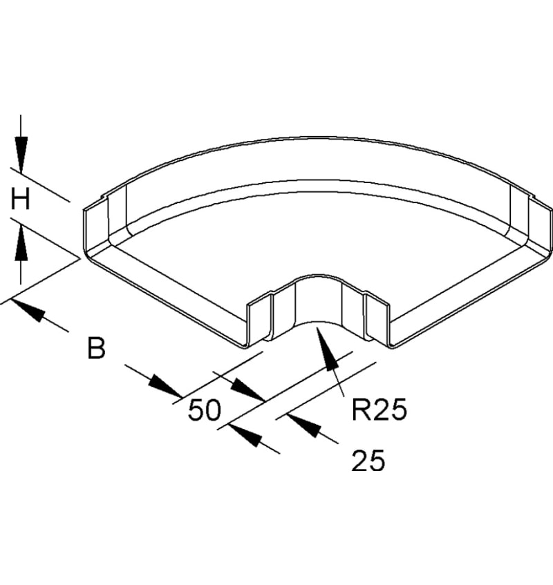 COUDE HORIZONTAL 90° PRV à petit rayon KKW 50.050 img