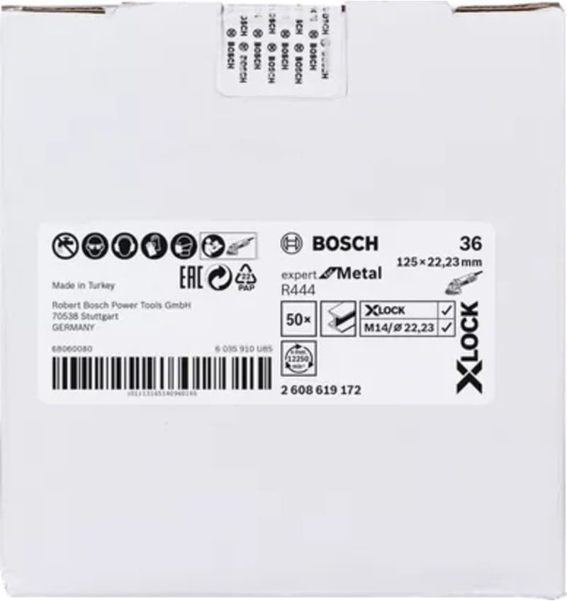DISQUE XLock FIBRE EXPERT METAL 125mm G36 2.608.619.172 img