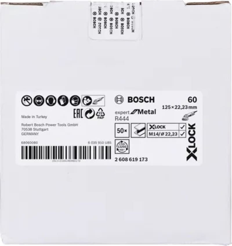 DISQUE XLock FIBRE EXPERT METAL 125mm G60 2.608.619.173 img