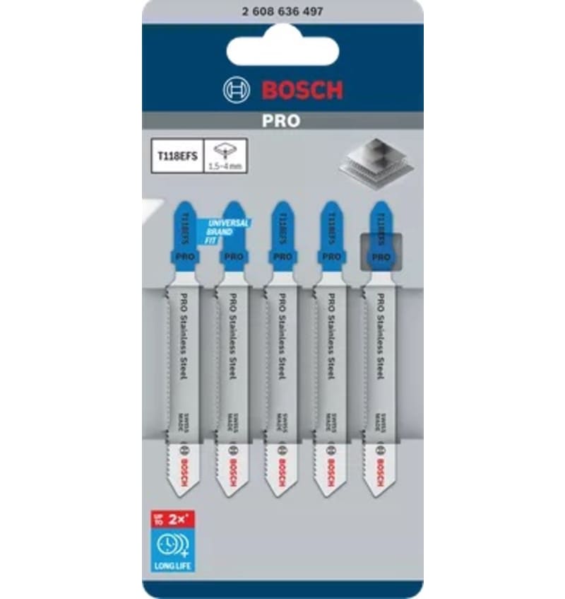 SET de 5 LAMES SCIE SAUTEUSE T118 EFS BOSCH 2.608.636.497 img