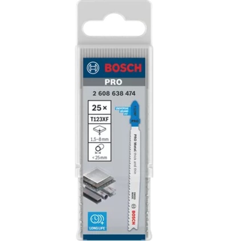 SET 25 LAMES SCIE SAUTEUSE T123XF BOSCH 2.608.638.474 img